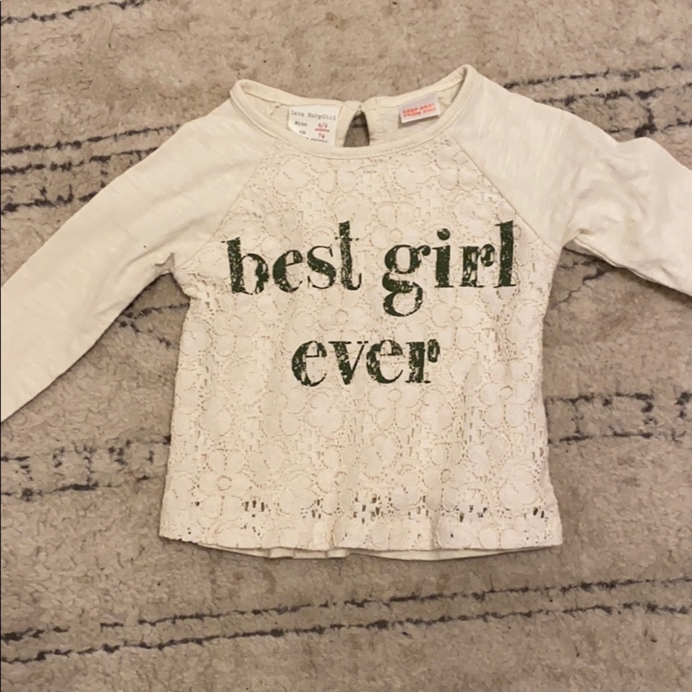 Zara baby girl shirt